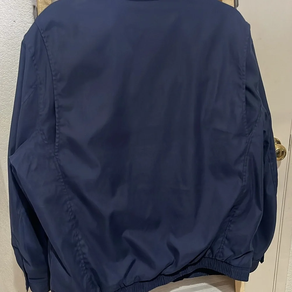 Polo Ralph Lauren Navy Harrington Plaid Lined Full Zip Jacket in Size L - Picture 10 of 15